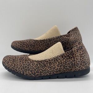 Sabrinas Womens 37 Shoes Flats Cheetah Leopard Round Toe Made in‎ Spain Comfort